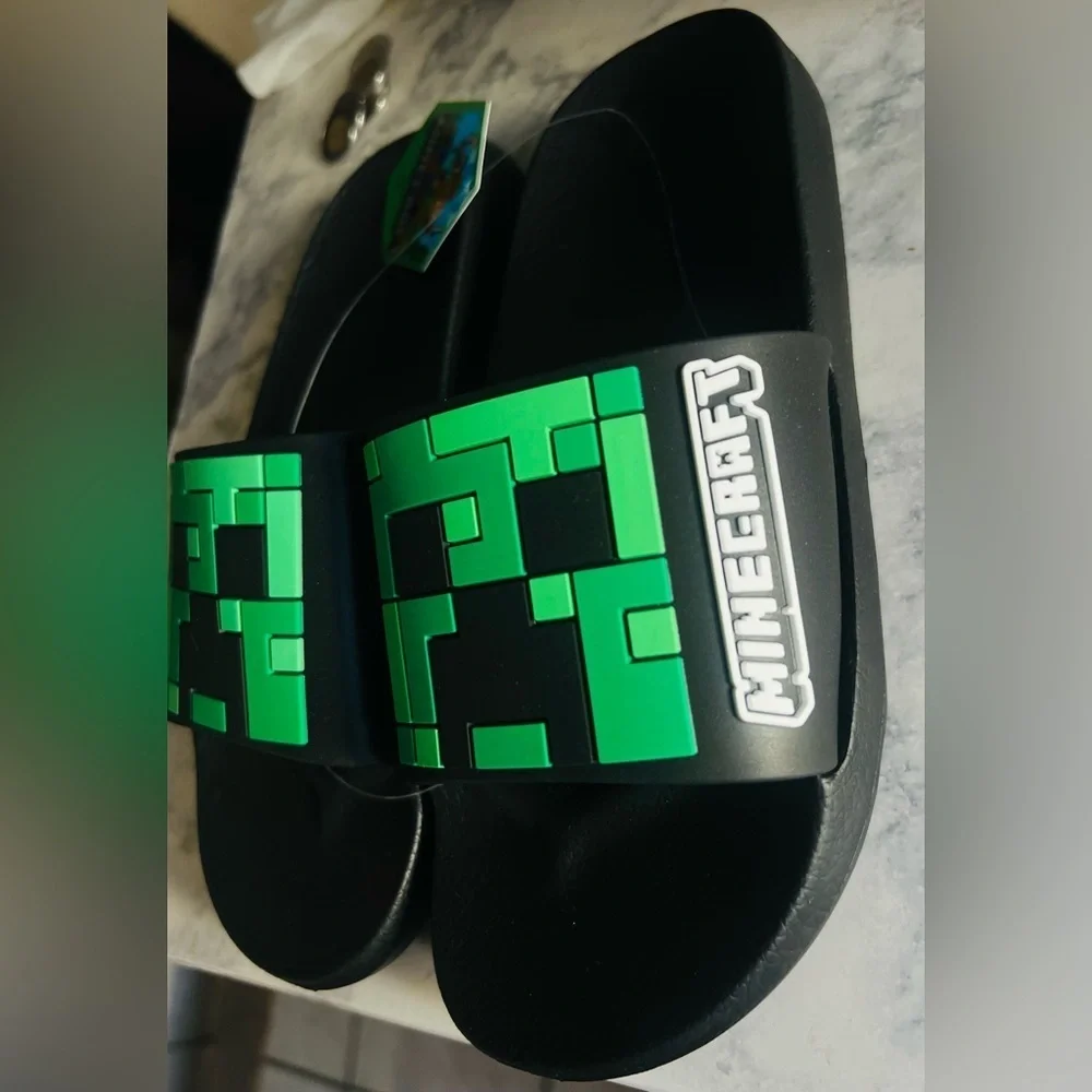 Minecraft kids sandals